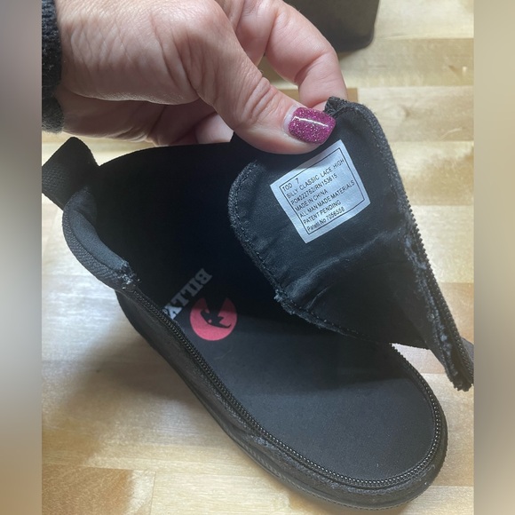 Billy easy on/off unzip black boots size 7c in EUC - Picture 2 of 5